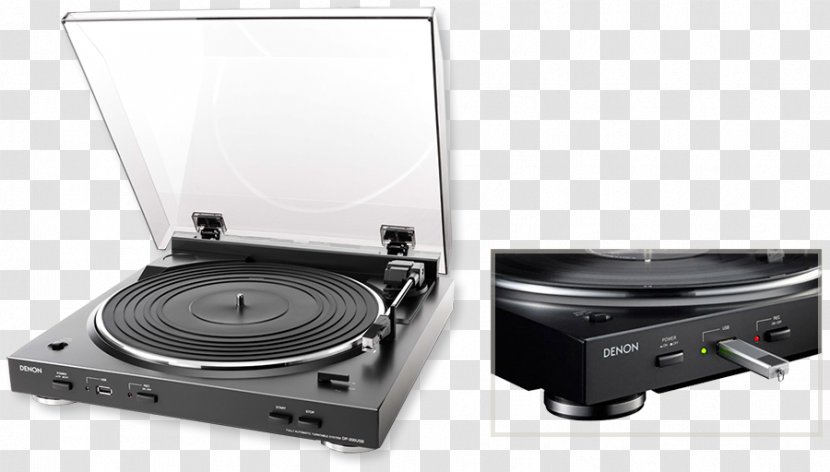 Digital Audio Denon DP-200USB Phonograph Record - Turntable - USB Transparent PNG