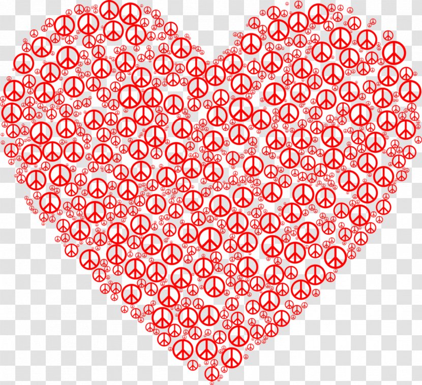 Peace Symbols Heart Clip Art - Royaltyfree - Teacher Background Love Transparent PNG