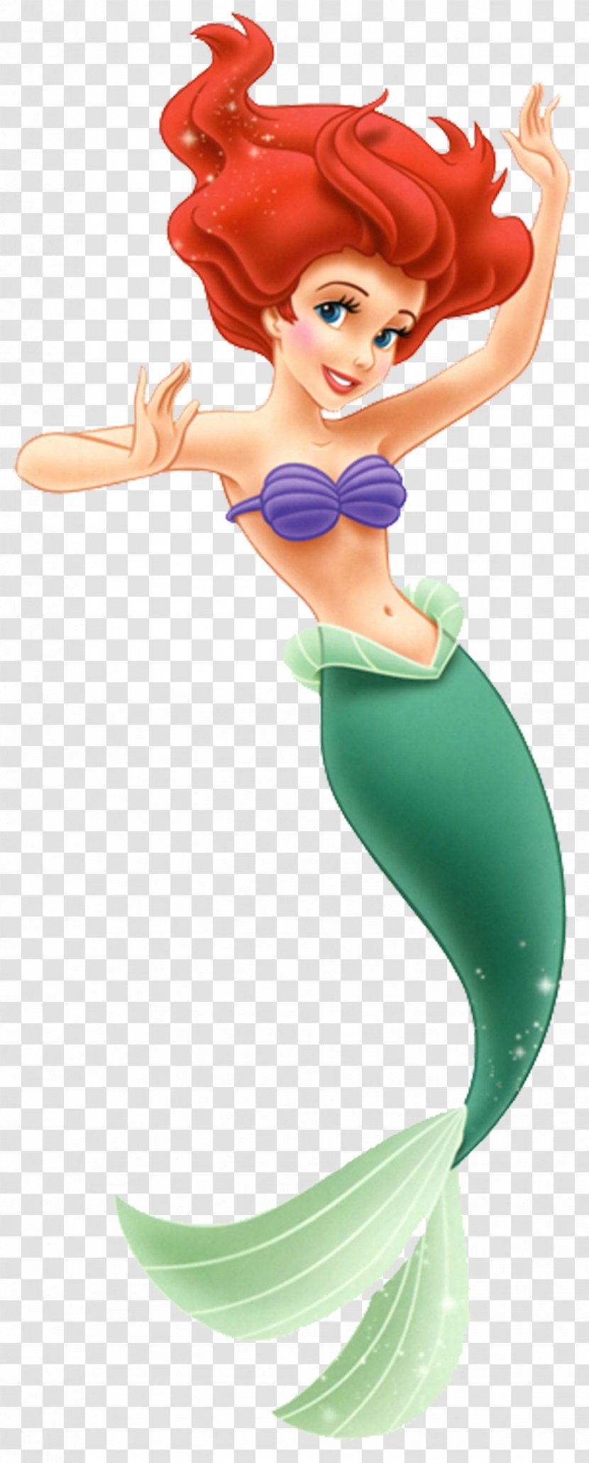 Ariel The Little Mermaid Attina Rapunzel - Watercolor Transparent PNG