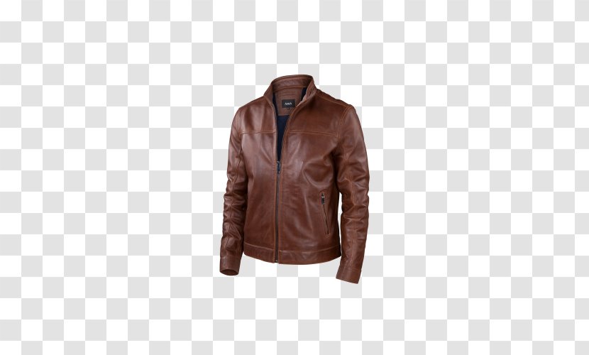 Leather Jacket - Brown - Happy Hour Transparent PNG