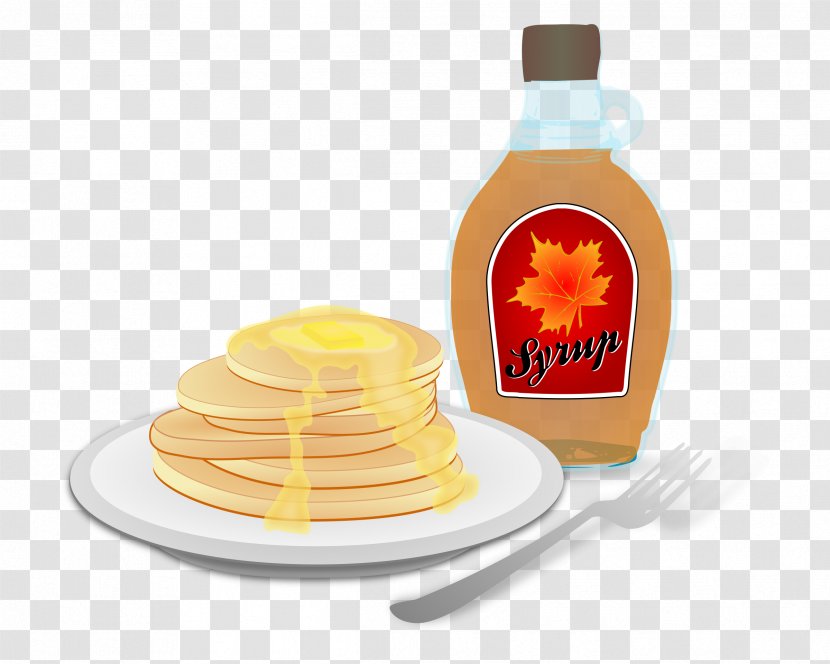 Pancake Breakfast Fast Food Hash Browns Bacon - Golden Syrup Transparent PNG