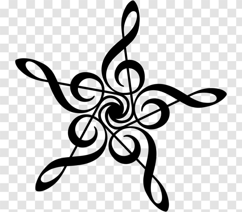 Clef Treble Musical Note - Silhouette Transparent PNG
