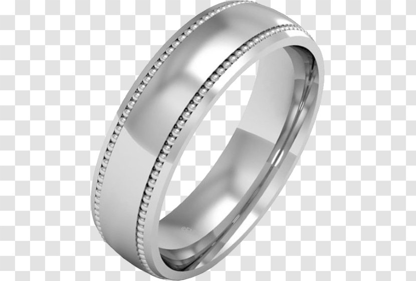 Wedding Ring Silver Diamond Gold - Platinum Transparent PNG