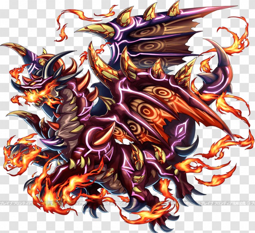 Dragon Brave Frontier Fantasy Wyvern Game - Cartoon - Fire Breathing Transparent PNG