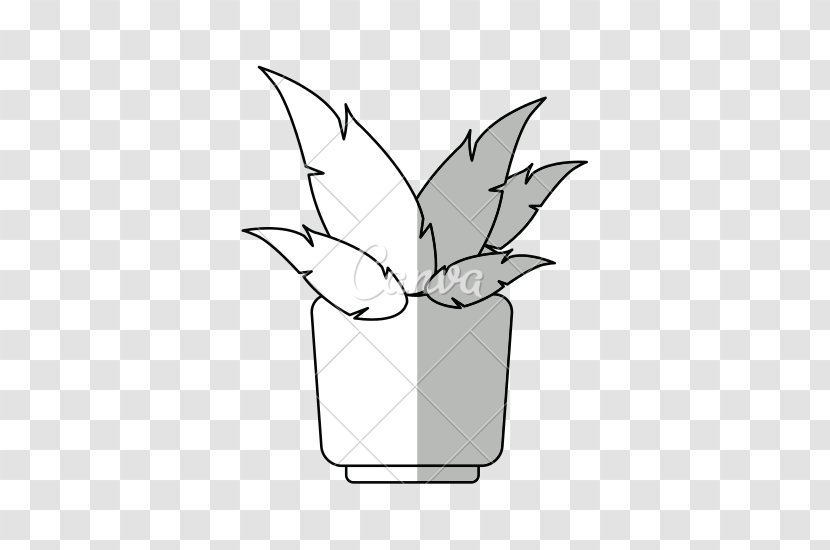 Drawing - Branch - Potted Plant Transparent PNG