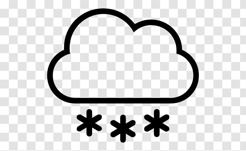 Rain And Snow Mixed Weather Forecasting - Black White Transparent PNG