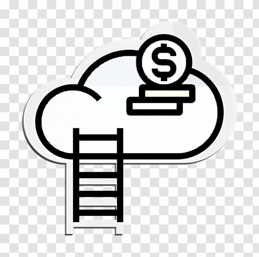 Cloud Icon Ladder Icon Startup Icon Transparent PNG