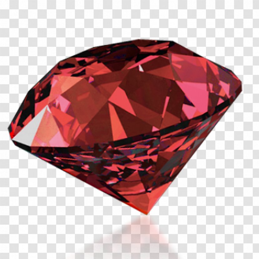 Red Diamond Carat Ring Ruby - Garnet Transparent PNG