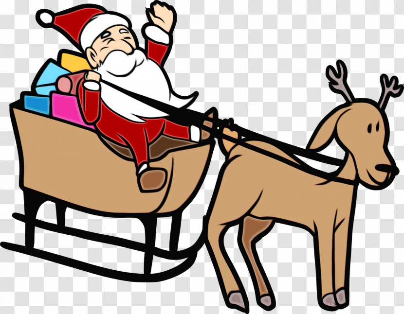Cartoon Riding Toy Vehicle Christmas Eve Cart Transparent PNG