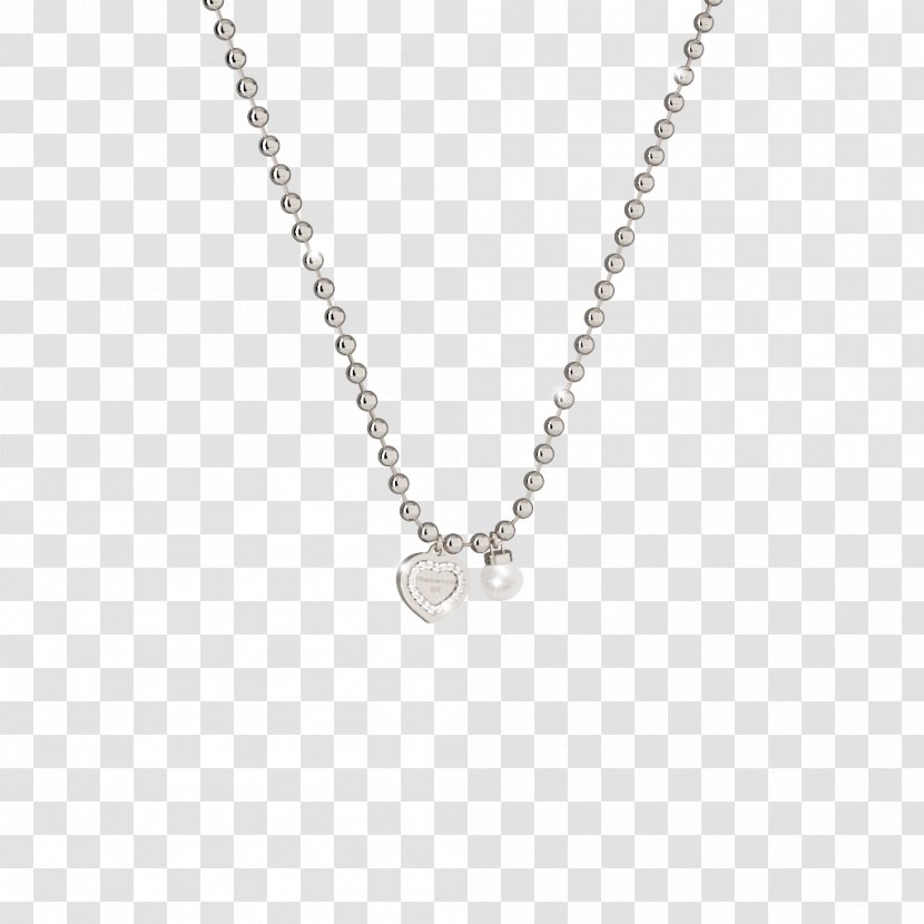 Locket Necklace Jewellery Silver Chain - Body Jewelry Transparent PNG