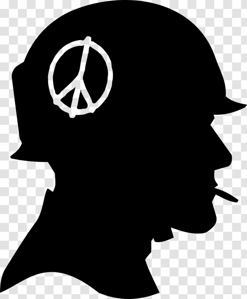 Soldier Army Silhouette Military - Royaltyfree - Peace Symbol Transparent PNG