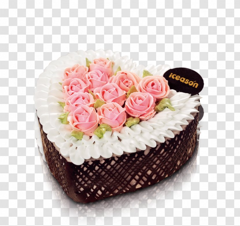 Ice Cream Icing Chocolate Cake Cupcake - Floristry - Vector Colored Rose Transparent PNG