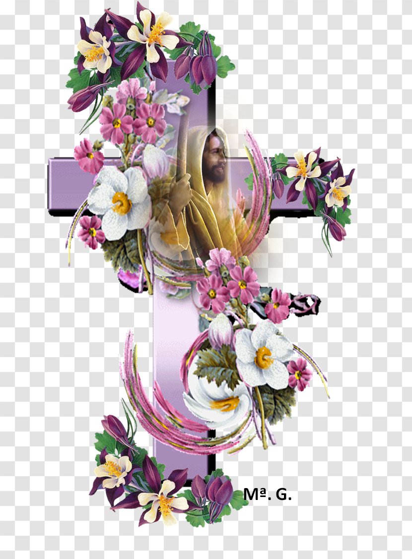 Floral Design Cut Flowers Flower Bouquet - Jesus Transparent PNG