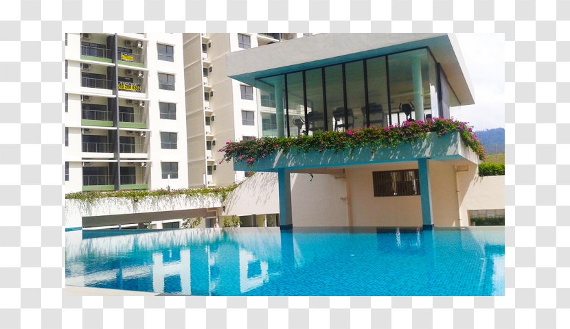 Swimming Pool Condominium Property Resort Hotel - Leisure - Rumah Kampung Transparent PNG