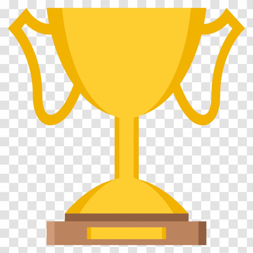 Emoji Trophy Sticker Medal - Golden Cup Transparent PNG
