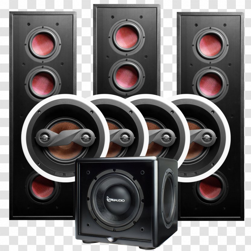 Subwoofer Loudspeaker Stereophonic Sound Home Theater Systems - High Fidelity - Theatre Setup Transparent PNG