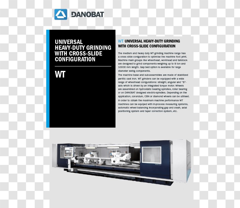Danobat Grinding Machine Cylindrical Grinder Centerless Transparent PNG
