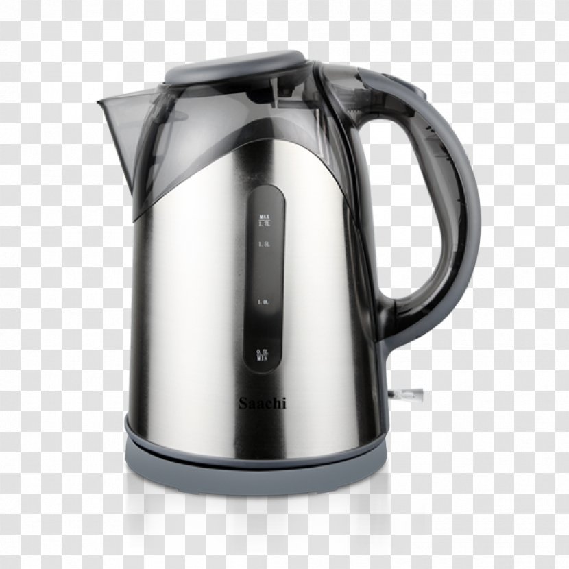 Electric Kettle Cordless Electricity Teapot - Stainless Steel Transparent PNG
