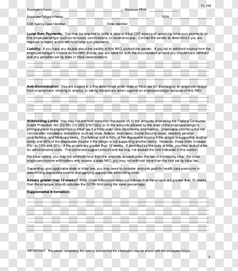 Income Form Withholding Tax Florida Remittance - Document - Cv Transparent PNG