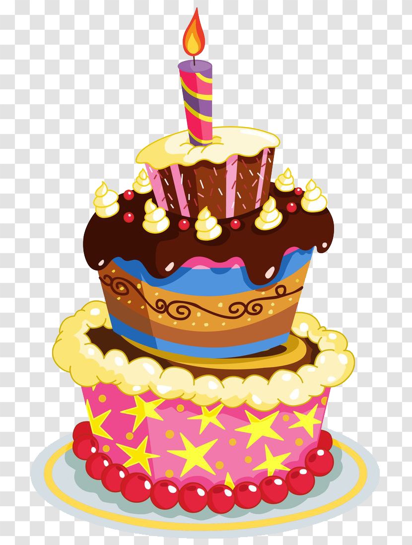 Birthday Cake Clip Art - Chocolate - Transparent Images Transparent PNG