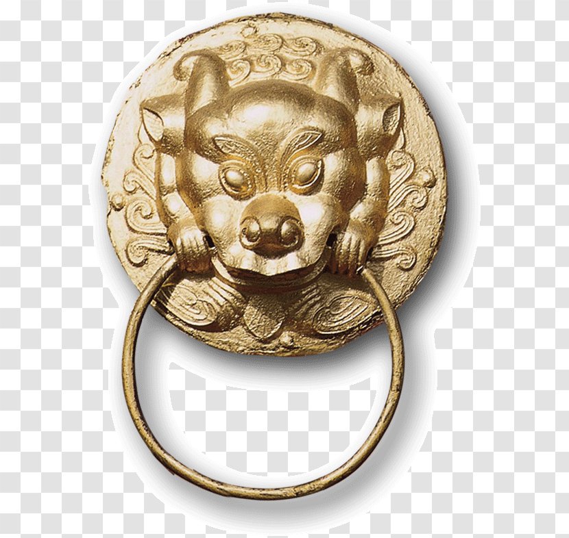 The Orphan Of Zhao Peking Opera Dan Download Chinese - Metal - Vintage Brass Door Knocker Transparent PNG