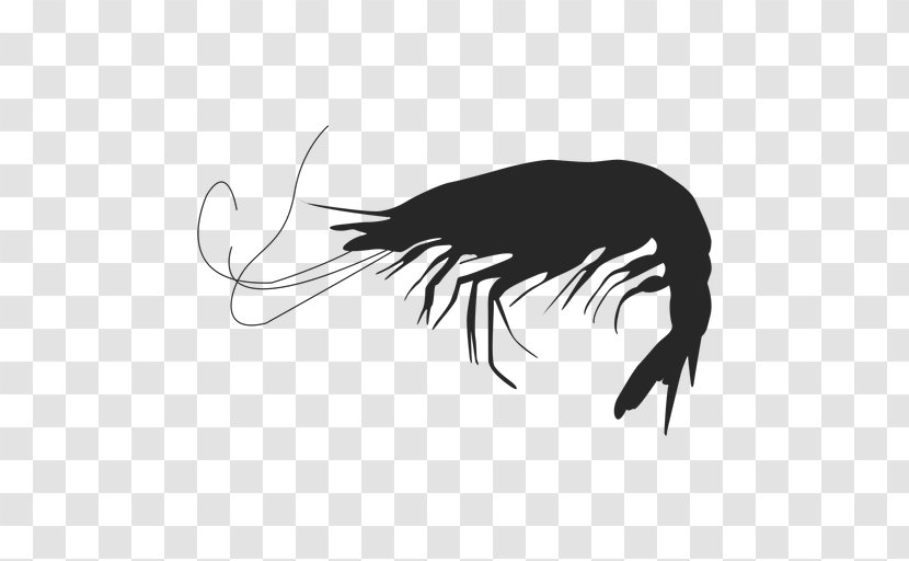 Silhouette Shrimp Clip Art - Claw - Shrimps Transparent PNG