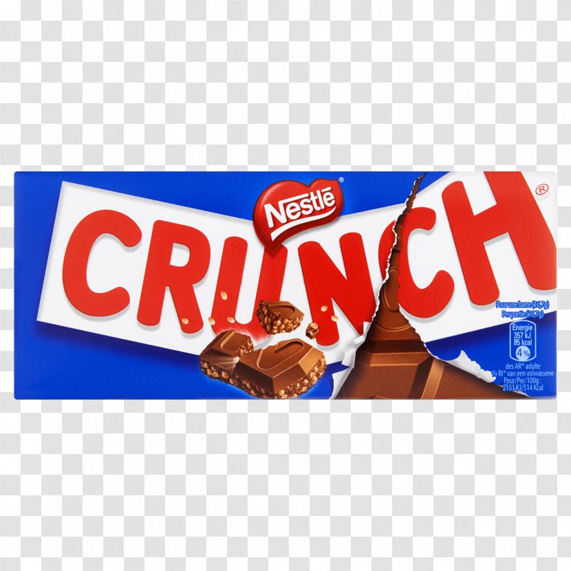 Nestlé Crunch Chocolate Bar Milk Breakfast Cereal - Nestle Transparent PNG