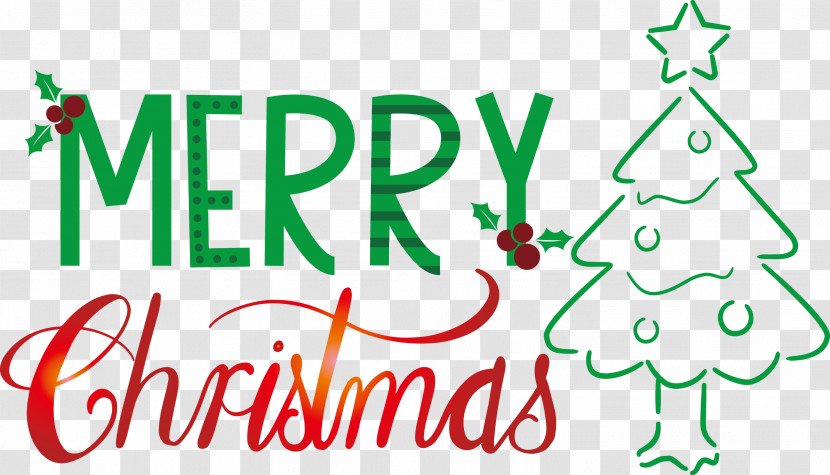 Merry Christmas Christmas Tree Transparent PNG