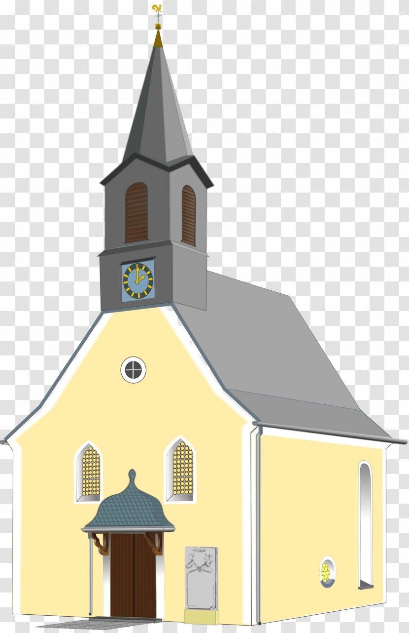 Clip Art Christian Church Image - Medieval Architecture - Clipart Transparent PNG