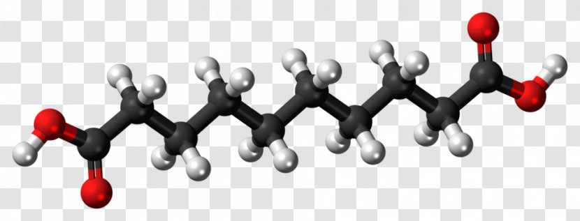 Sebacic Acid Ball-and-stick Model Molecule Carboxylic Transparent PNG