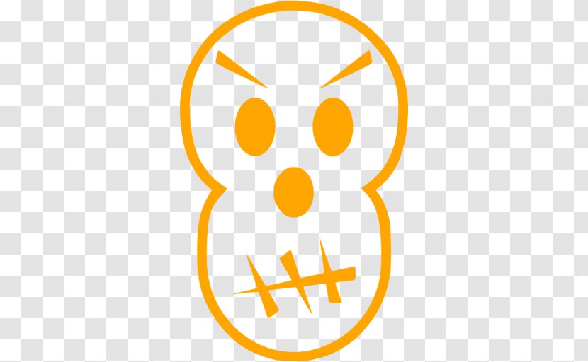 Skull Bone Anger Clip Art - Yellow Transparent PNG