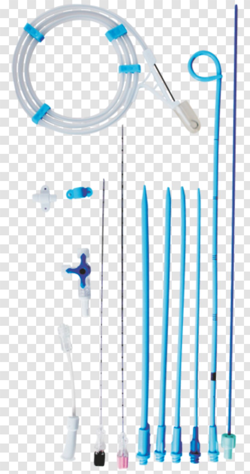 Catheter Surgical Drain Percutaneous Liver Abscess Drainage - Blue Transparent PNG