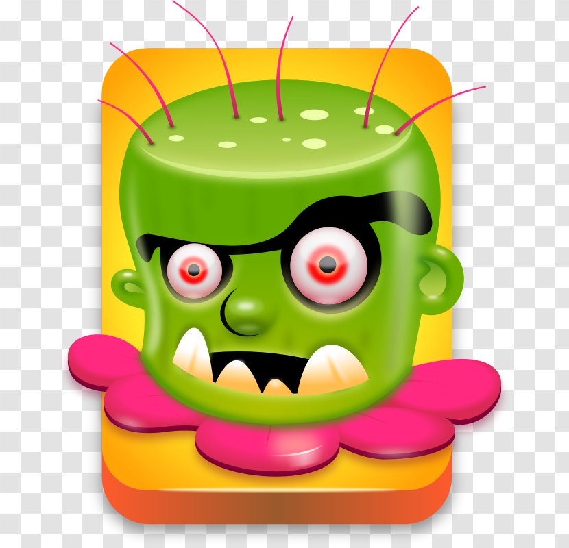Monster Cartoon Clip Art - Organism - Crazy Emoticon Face Transparent PNG