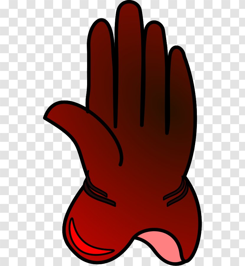 Glove Free Content Clip Art - Red - Grove Cliparts Transparent PNG