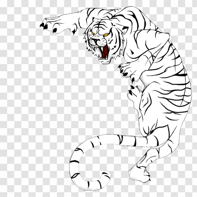 Tiger Yin And Yang Tattoo Kenzo- The Club Salon Academy - White Transparent PNG