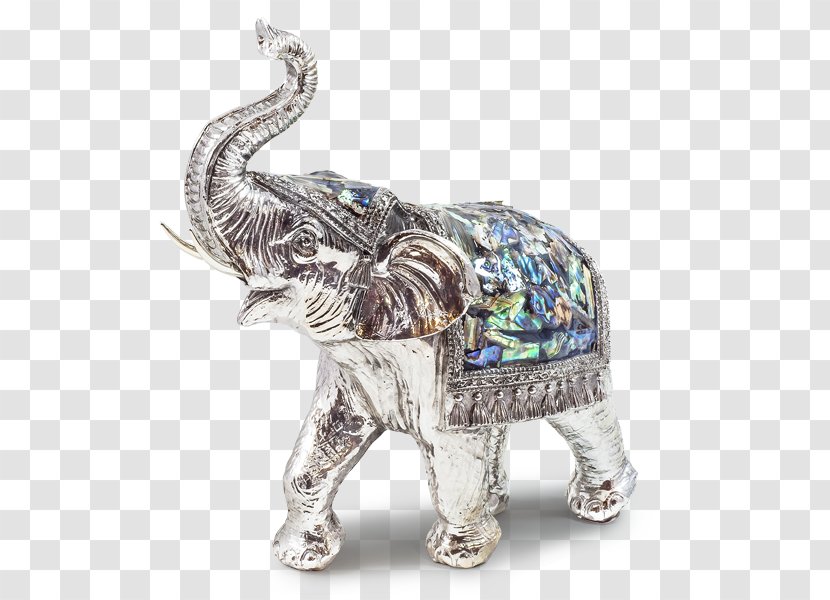 Gift Figurine Silver Metal Mosaic - Antique - Ceramic Elephant Statues Transparent PNG