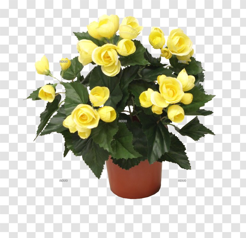 Floral Design Cut Flowers Garland Flowerpot - Yellow Transparent PNG