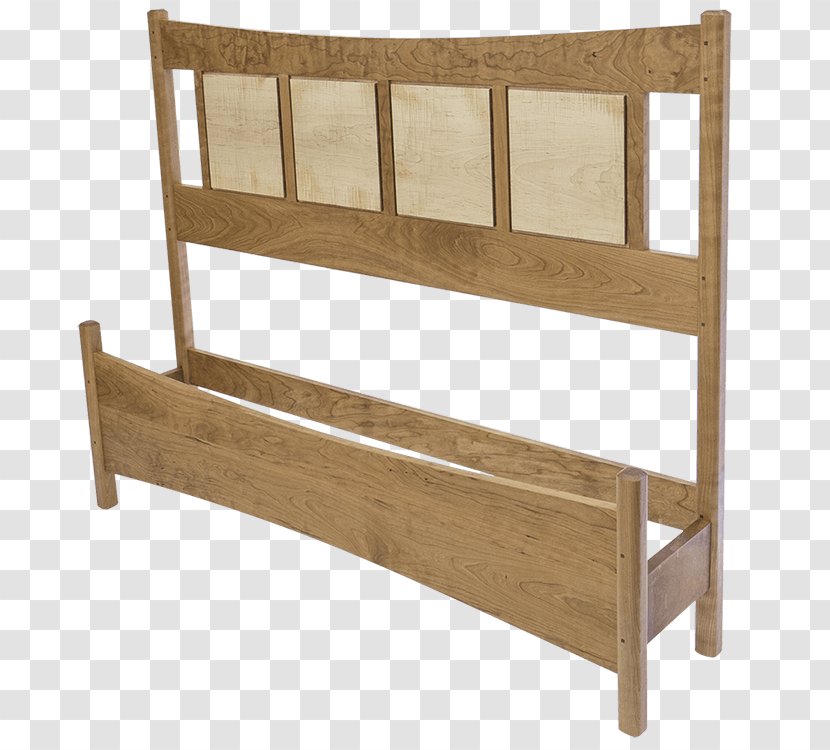 Bed Frame Hardwood Lumber Bench - Mid Century Transparent PNG