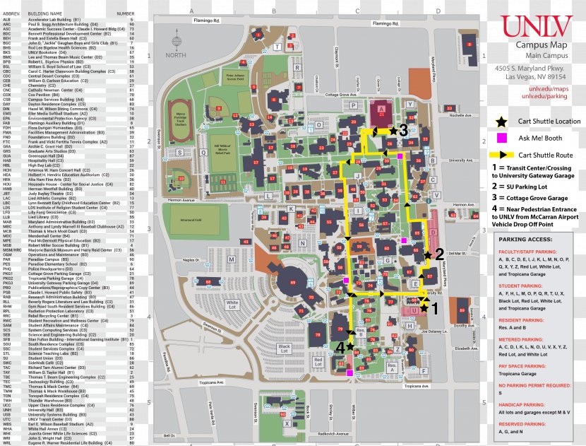 Map Campus University Of Central Arkansas Library - Along Transparent PNG