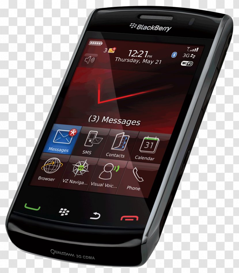 Feature Phone Smartphone BlackBerry Storm 2 - Electronic Device Transparent PNG