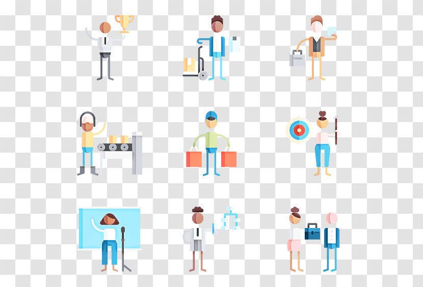 Standing Line Diagram Icon Transparent PNG