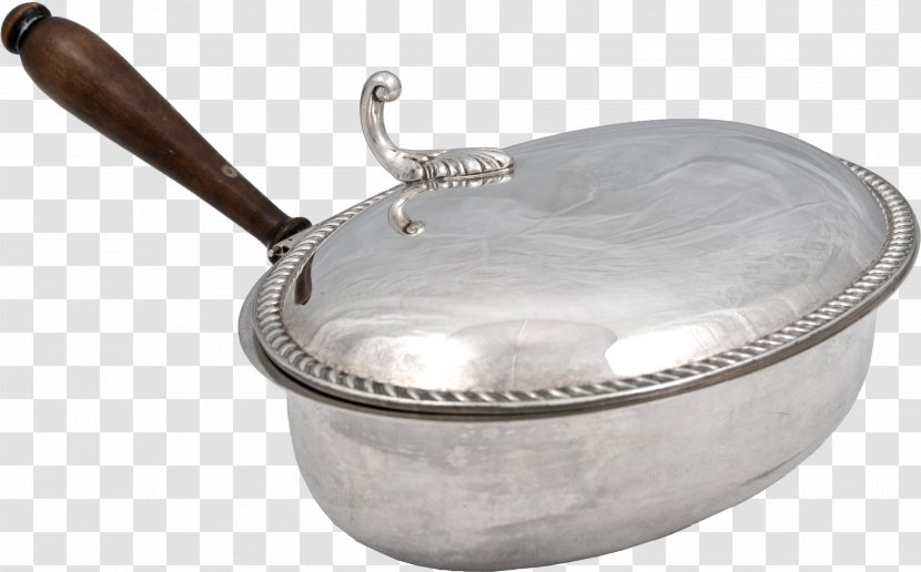 Silver Material Frying Pan - Cookware And Bakeware Transparent PNG