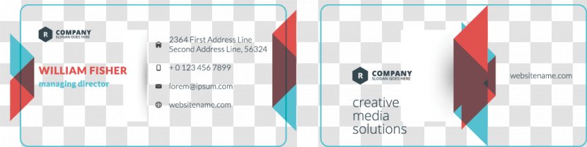 Brand Technology Font - Business Cards Transparent PNG