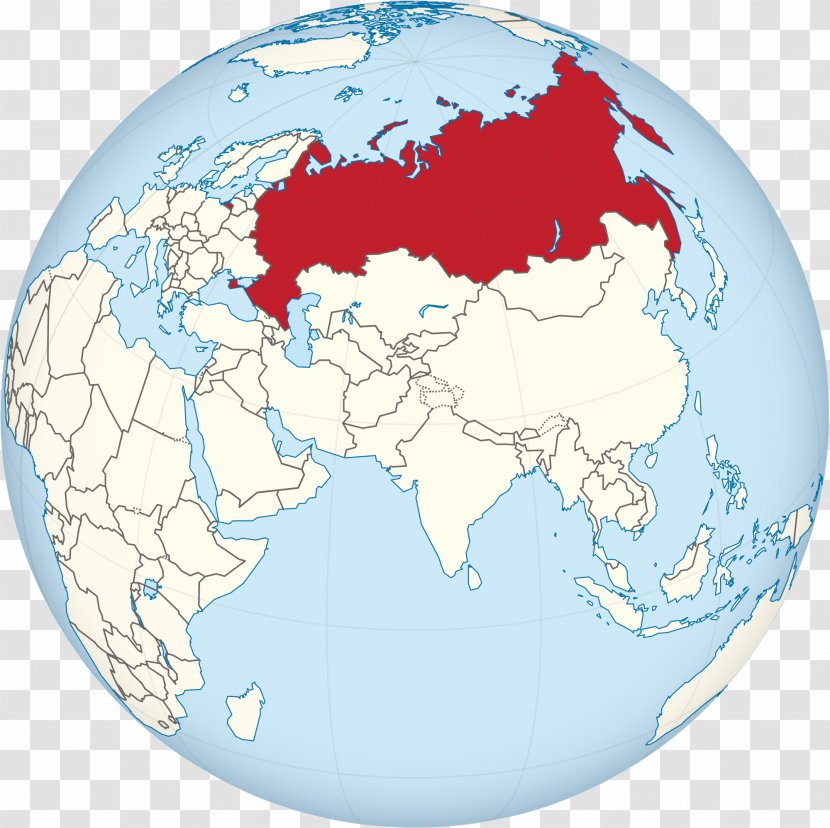 Globe Map Europe World Ural River - Global Transparent PNG