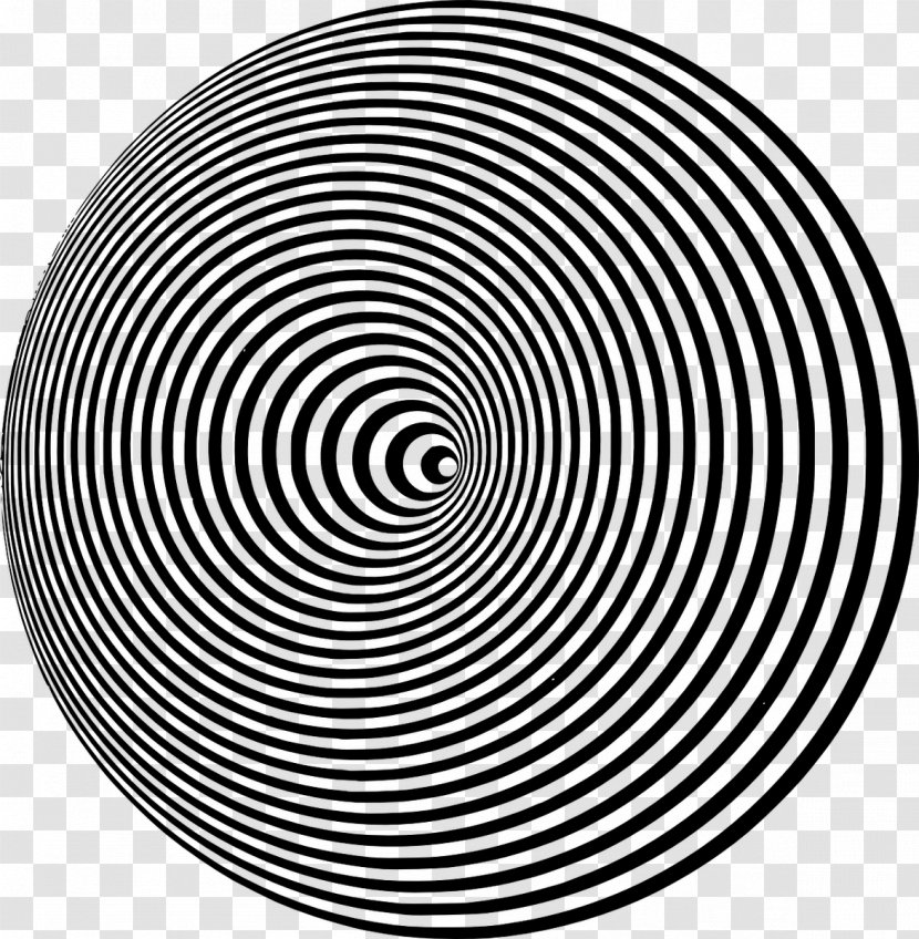 Optical Illusion Optics Op Art Circle - Eye Transparent PNG