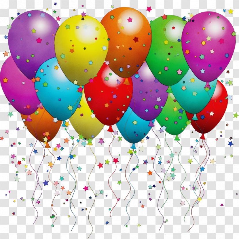 Happy Birthday Balloons - Balloon - Party Supply Anniversary Transparent PNG