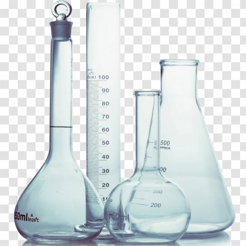Laboratory Glassware Chemistry Sodium Chloride Business - Glass Bottle - Science Formula Transparent PNG