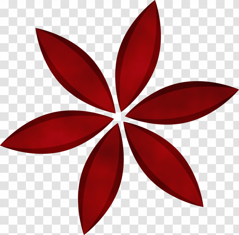 Red Leaf Petal Plant Flower Transparent PNG