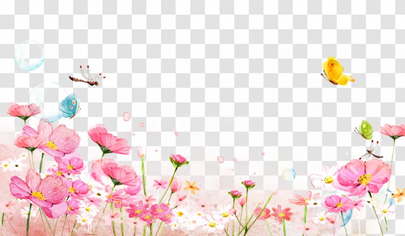 Watercolor Painting Floral Design Download - Background Transparent PNG