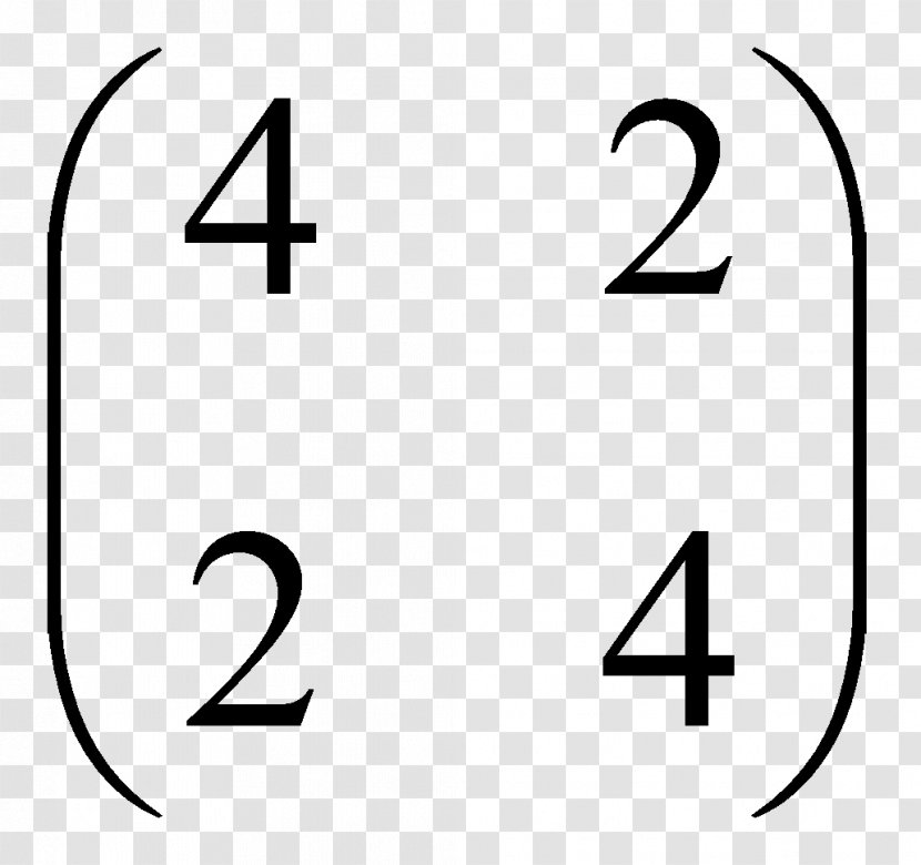 Square Matrix Mathematics Binomial Number - Black And White - Consecutive Transparent PNG